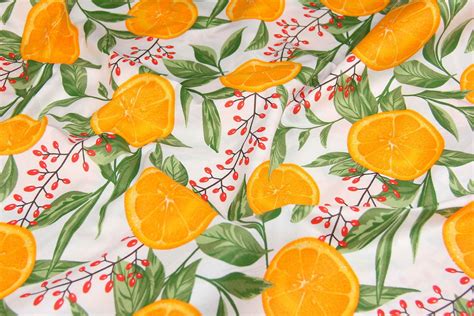 Vibrant Fruit Print Fabrics for Summer Fashion